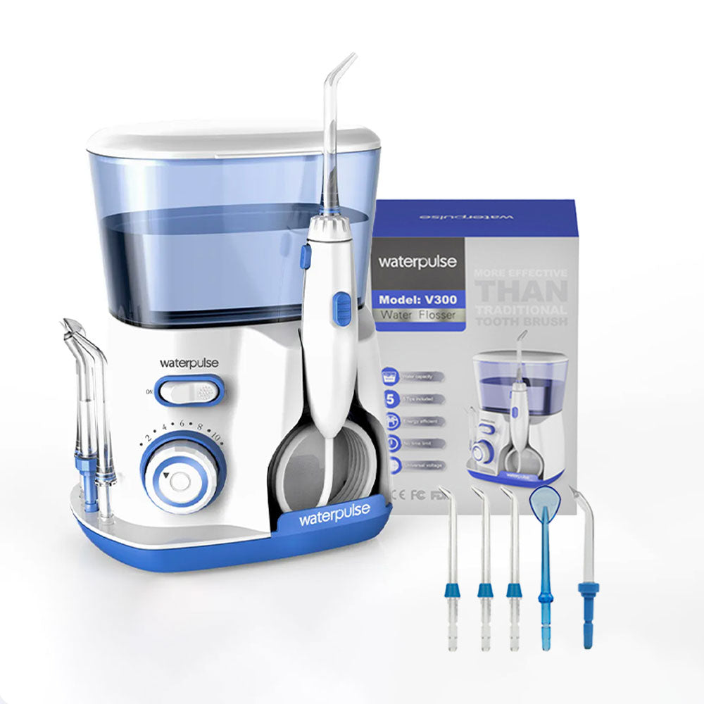 Jet dentaire professionnel - Waterpulse Pro 800 Bleu - 5 buses - monjetdentaire.fr