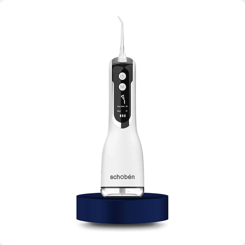 Jet dentaire sans fil rechargeable - Schoben L12 Blanc - monjetdentaire.fr