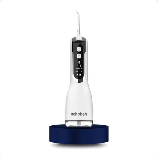 Jet dentaire sans fil rechargeable - Schoben L12 Blanc - monjetdentaire.fr